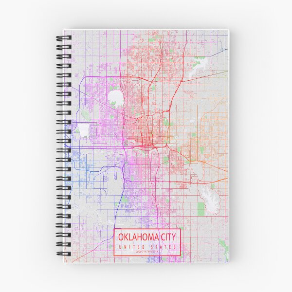 Item preview, Oklahoma City Map of USA - Colorful designed and sold by deMAP.
