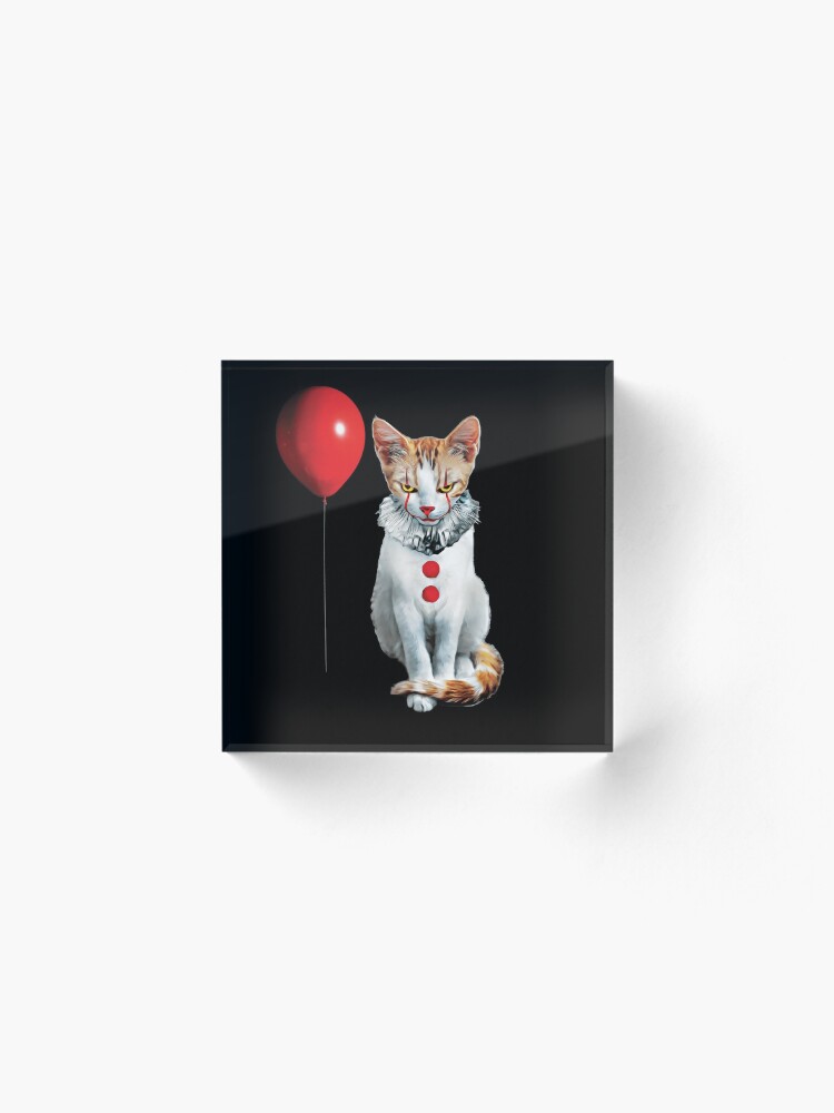 Alternate view of Cat Clown Kitten Acrylic Block
