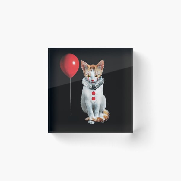Cat Clown Kitten Acrylic Block