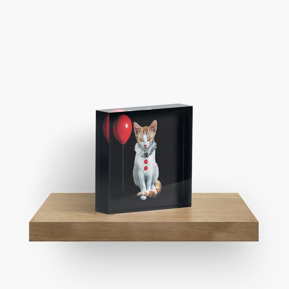 Cat Clown Kitten Acrylic Block