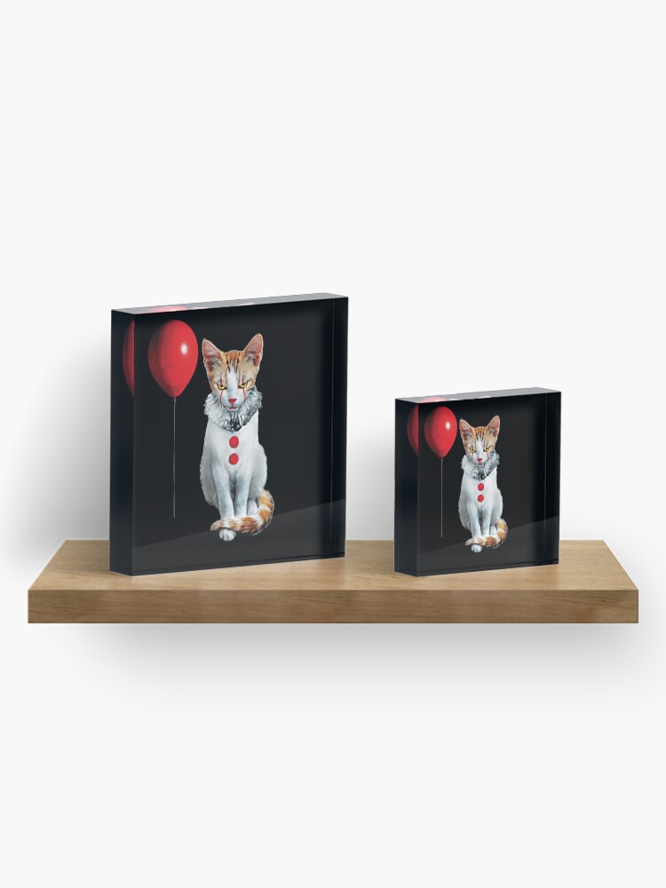 Alternate view of Cat Clown Kitten Acrylic Block