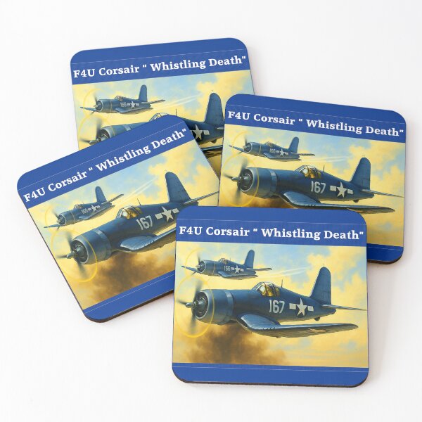 Item preview, WW2 American Aircraft F4U Corsair Fighter WWII Plane Aviation designed and sold by Blok45.