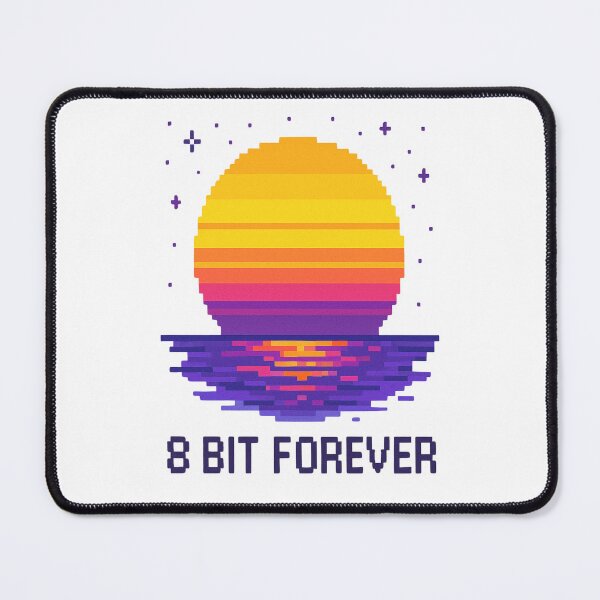 Item preview, Retro Pixel Sunset – 8 Bit Forever Vintage Synthwave Design designed and sold by Glownfun.