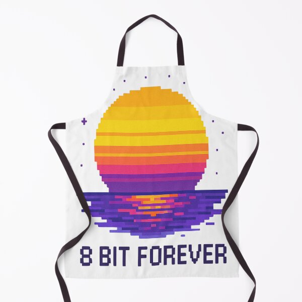 Item preview, Retro Pixel Sunset – 8 Bit Forever Vintage Synthwave Design designed and sold by Glownfun.