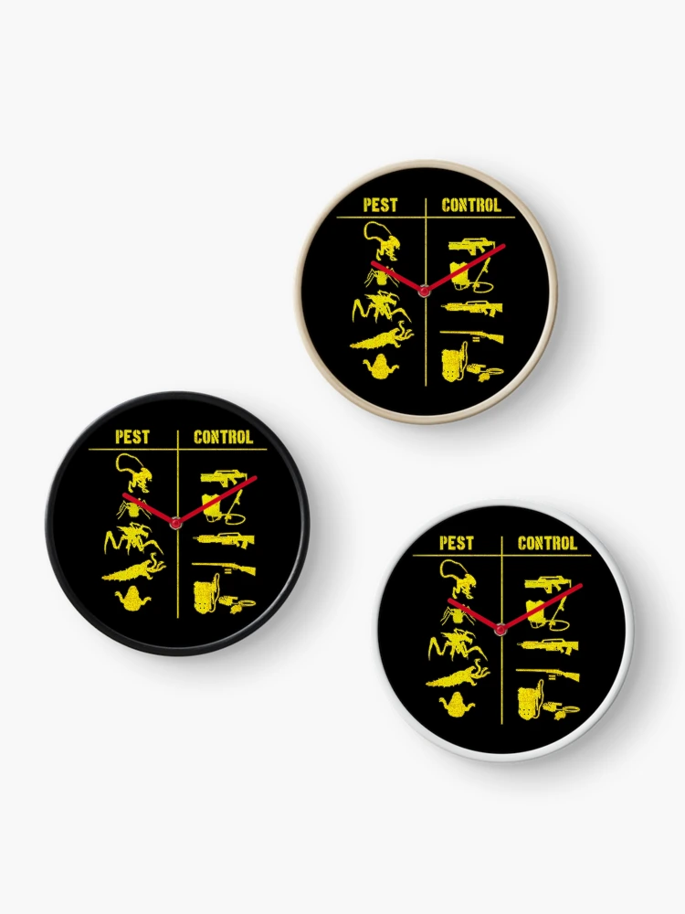 Thumbnail 3 of 4, Clock, Pest Control designed and sold by CCCDesign.