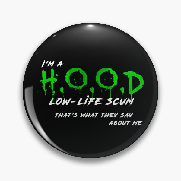 Item preview, Kneecap HOOD Low Life Scum Design designed and sold by alvmirla.