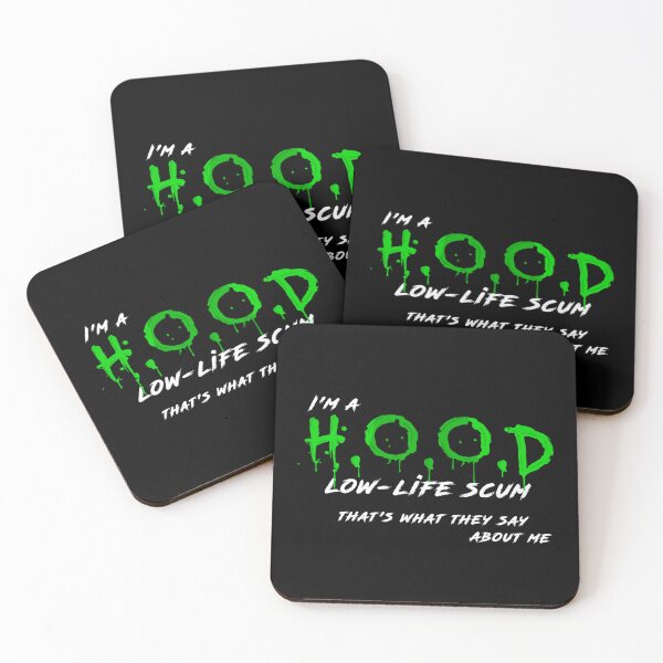 Item preview, Kneecap HOOD Low Life Scum Design designed and sold by alvmirla.