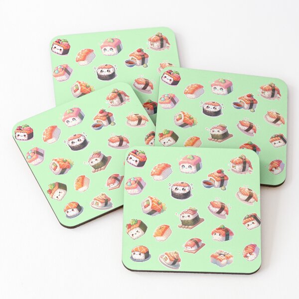 Item preview, Kawaii Sushi Manga Anime – Cute Chibi Japanese Food designed and sold by Sugar Wisdom .