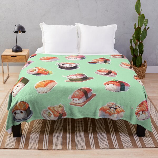 Item preview, Kawaii Sushi Manga Anime – Cute Chibi Japanese Food designed and sold by Sugar Wisdom .