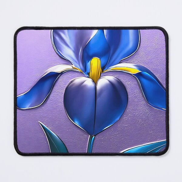 Item preview, Shiny iris blossom with text designed and sold by AD-Digital-Art.