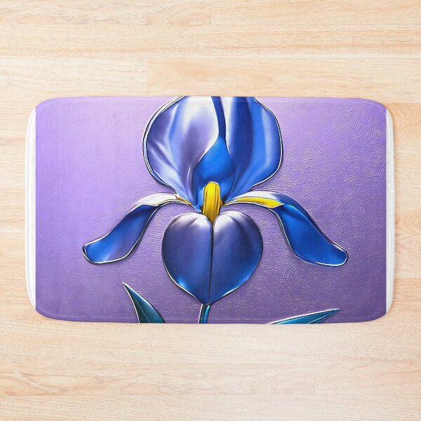 Item preview, Shiny iris blossom with text designed and sold by AD-Digital-Art.