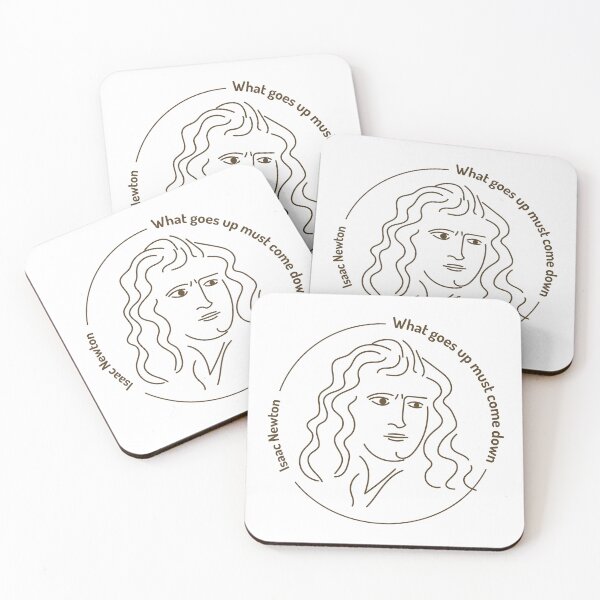 Item preview, Isaac Newton Minimalist Line Art Portrait – Physics Inspiration designed and sold by Aniafotkam.