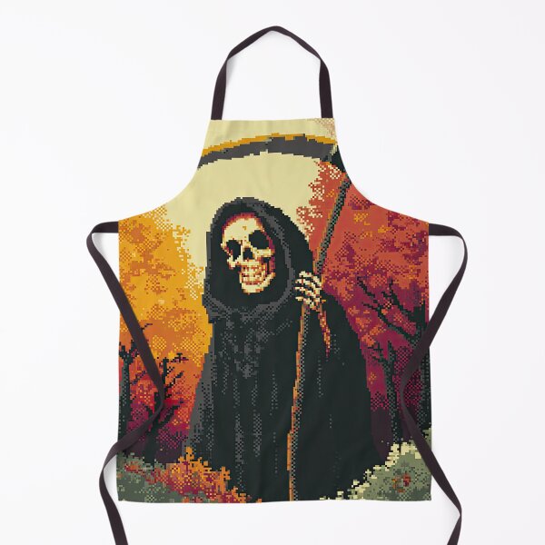 Item preview, The Reaper's Serene Autumn Walk Pixel Art designed and sold by Piotrek0001.