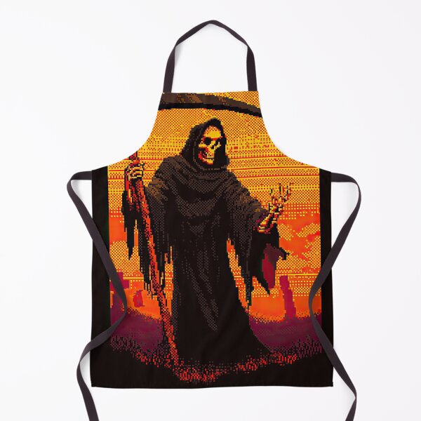 Item preview, Beckoning Reaper in a Pixel Art Graveyard designed and sold by Piotrek0001.