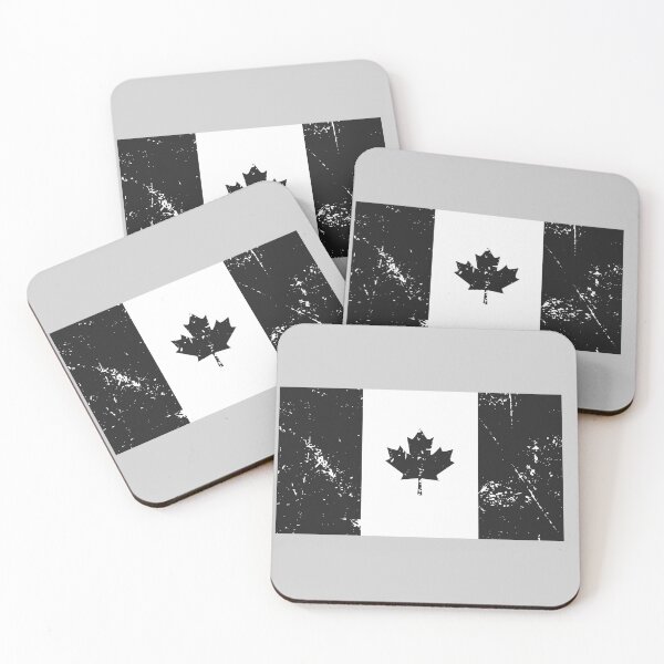 Item preview, Black-and-White-Canada-Flag designed and sold by Starstacks.