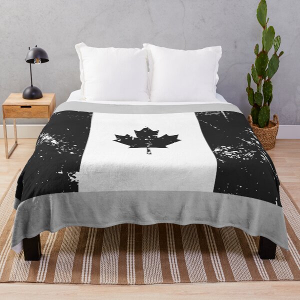 Item preview, Black-and-White-Canada-Flag designed and sold by Starstacks.