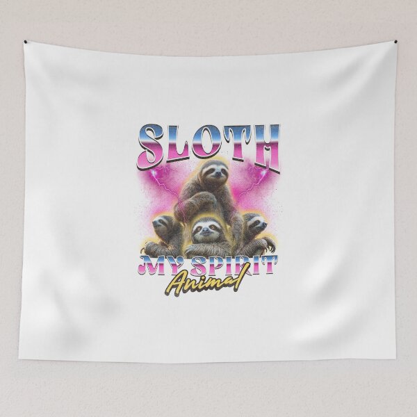 Item preview, Sloth My Spirit Animal – Funny Lazy Vibes T-Shirt designed and sold by teemugcreation.