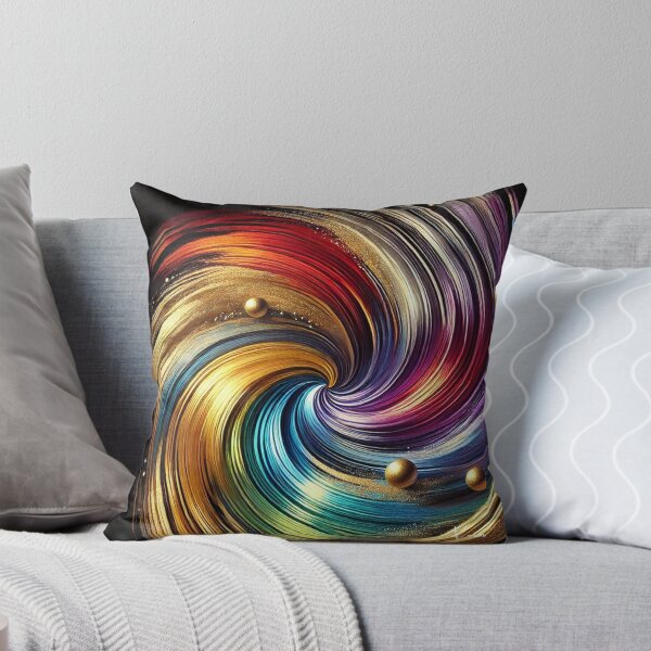Item preview, “Golden Swirl of Color – Dynamic Energy in Motion” designed and sold by Zenlines by Ralf Gradl.