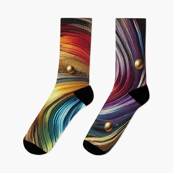 Item preview, “Golden Swirl of Color – Dynamic Energy in Motion” designed and sold by Zenlines by Ralf Gradl.