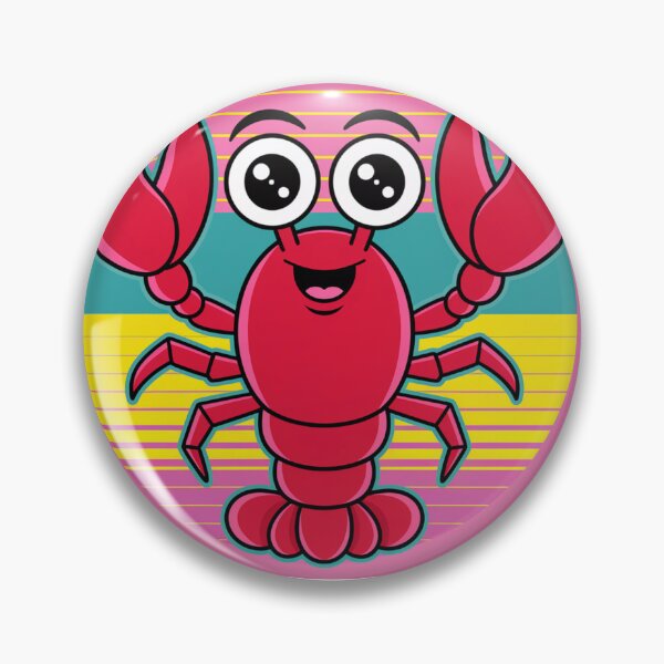 Artikelvorschau, 90s Lobster – Rainbow Sunset Edition | Retro Neon Sea Animal Illustration entworfen und verkauft von Studio Bisou.