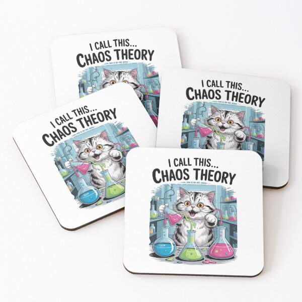 Item preview, Funny Science Cat Chaos Theory Design designed and sold by MonkiFlipp.