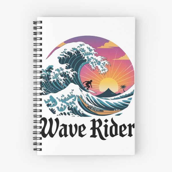 Item preview, Wave Rider – Sunset Surfing Scene with Mountain & Palm Tree designed and sold by teevoxx.