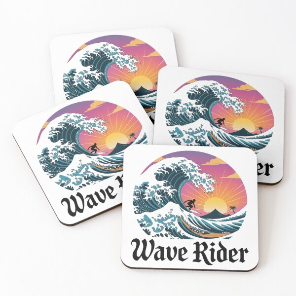 Item preview, Wave Rider – Sunset Surfing Scene with Mountain & Palm Tree designed and sold by teevoxx.