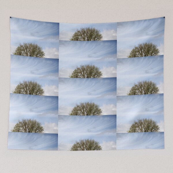 Item preview, Wispy clouds above the branches designed and sold by pinkal.