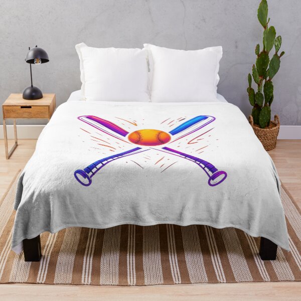 Item preview, "Minimalist Baseball Design | Crossed Bats & Ball Retro Style" designed and sold by PrintTechDz.