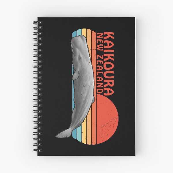 Item preview, Sperm Whale Kaikoura New Zealand Retro Sunset designed and sold by NicGrayGraphic.