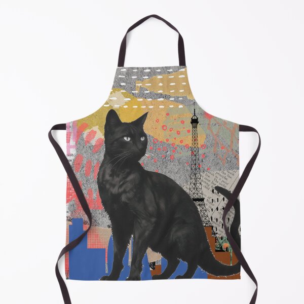 Item preview, Parisien cat collage designed and sold by GasconyPassion.