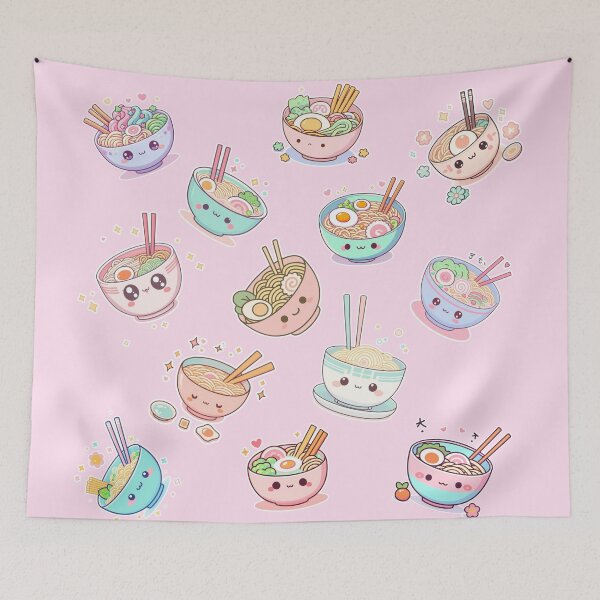 Item preview, Cute Kawaii Ramen Bowl – Adorable Anime Manga Noodle Lover Design designed and sold by Sugar Wisdom .