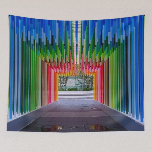 Item preview, Instalación de arte público colorida en la estación Takanawa Gateway en Tokio, Japón designed and sold by Pix4Japan.