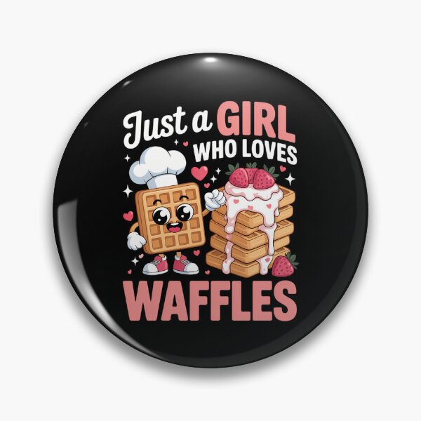 Item preview, Just A Girl Who Loves Waffle Breakfast Waffle Food Lovers designed and sold by CookWorldLaughs.