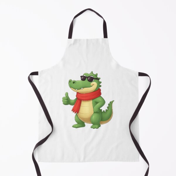 Item preview, Cool Crocodile Cartoon with Red Scarf and Sunglasses designed and sold by E-SarnEdge.