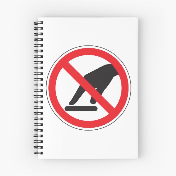 Item preview, No Touching Sign, Circular Signage for Safety and Risk Prevention designed and sold by Panneaux et signalisations - NPOITEVIN.
