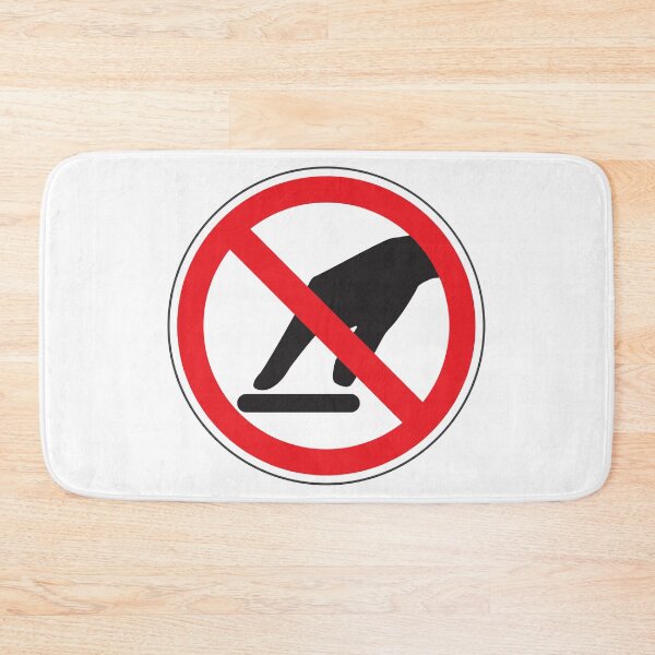Item preview, No Touching Sign, Circular Signage for Safety and Risk Prevention designed and sold by Panneaux et signalisations - NPOITEVIN.