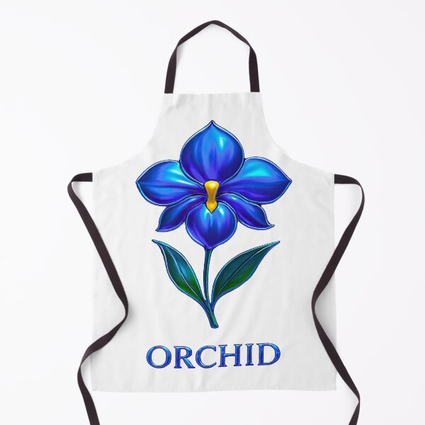 Item preview, Shiny Blue Orchid with Text designed and sold by AD-Digital-Art.