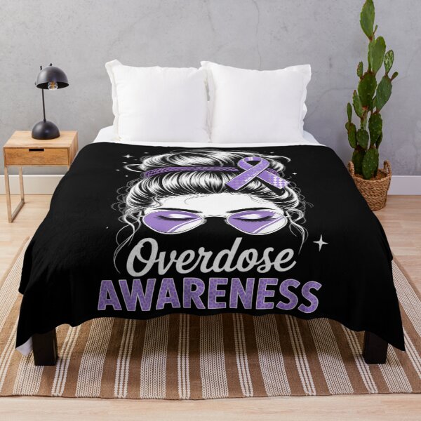 Item preview, Overdose Awareness Day Messy Bun Ribbon designed and sold by CookWorldLaughs.