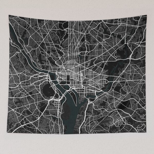 Item preview, Washington DC City Map of the USA - Dark designed and sold by deMAP.