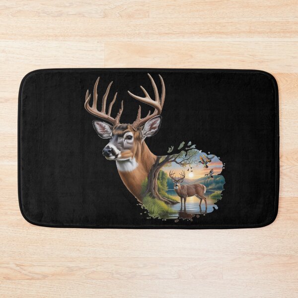 Item preview, Whitetail Trophy Buck with Wood Duck Sunrise designed and sold by LifeCrush.