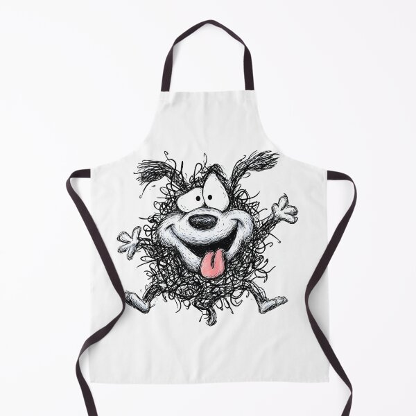 Item preview, scribble-style dog sticker designed and sold by BubbleDream Art .