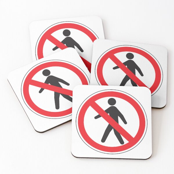 Item preview, No Pedestrian Sign, Circular Signage for Safety and Regulation of Restricted Areas designed and sold by Panneaux et signalisations - NPOITEVIN.
