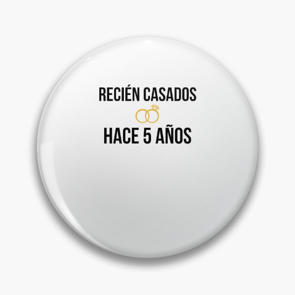 Item preview, cinco años de aniversario Recién casados hace 5 años designed and sold by snowry.