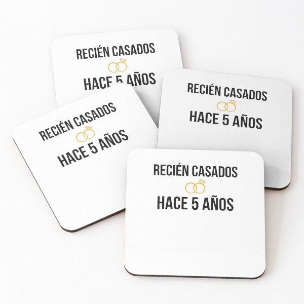 Item preview, cinco años de aniversario Recién casados hace 5 años designed and sold by snowry.