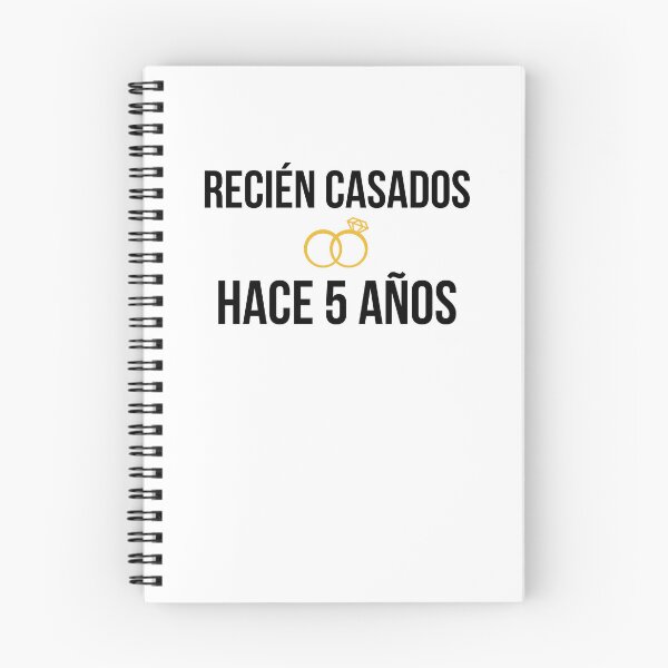 Item preview, cinco años de aniversario Recién casados hace 5 años designed and sold by snowry.