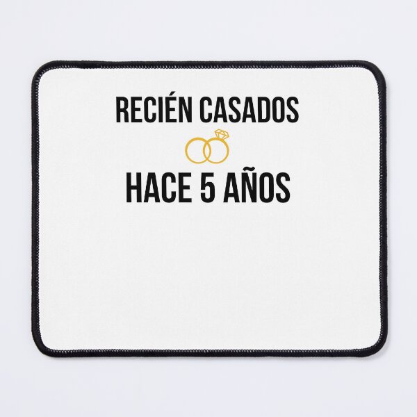 Item preview, cinco años de aniversario Recién casados hace 5 años designed and sold by snowry.