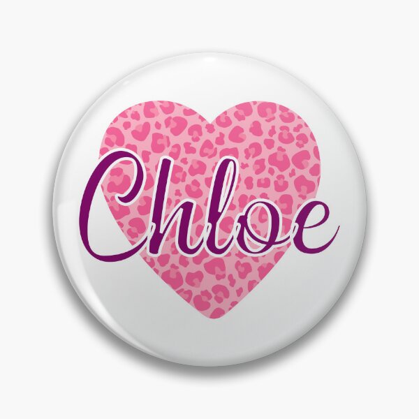 Item preview, Chloe Name Leopard Pink Heart  designed and sold by Jeallan Designs.