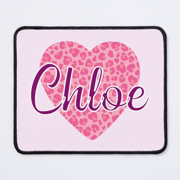 Item preview, Chloe Name Leopard Pink Heart  designed and sold by Jeallan Designs.