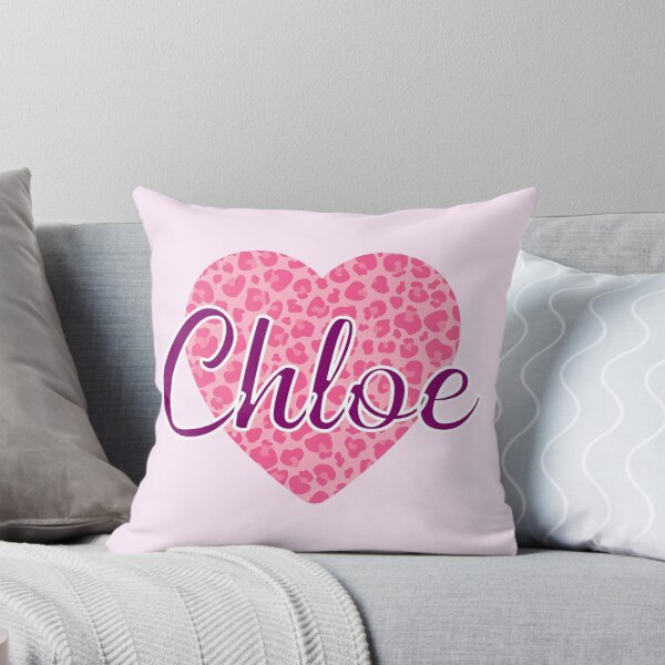 Item preview, Chloe Name Leopard Pink Heart  designed and sold by Jeallan Designs.